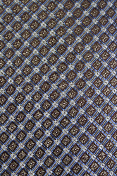 Michael Kors Mens Silk Geometric Print Tie Gray