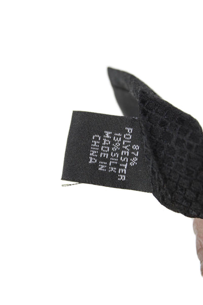 Calvin Klein Mens Geometric Print Tie Solid Black