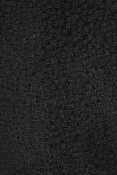 Calvin Klein Mens Geometric Print Tie Solid Black