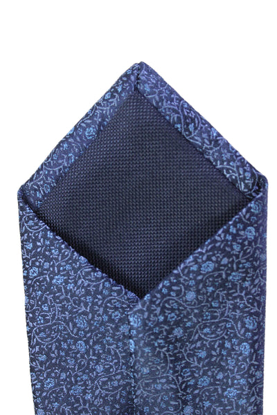 Michael Kors Mens Floral Print Tie Dark Blue