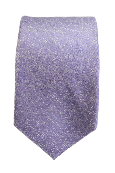 Calvin Klein Mens Floral Print Tie Light Purple