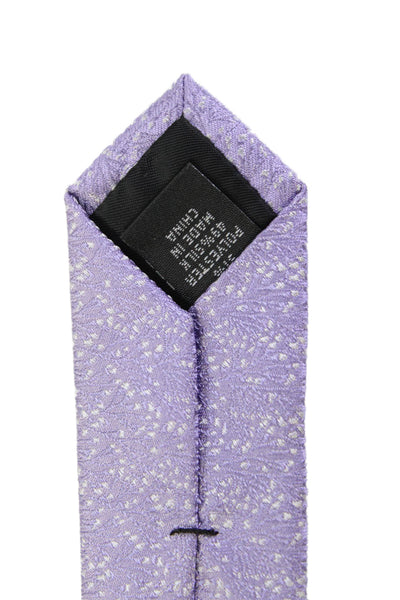 Calvin Klein Mens Floral Print Tie Light Purple