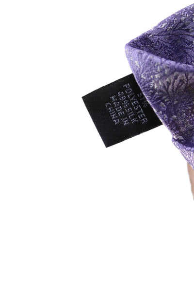 Calvin Klein Mens Floral Print Tie Light Purple