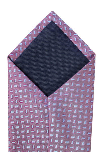 Michael Kors Mens Geometric Print Iridescent Tie Purple