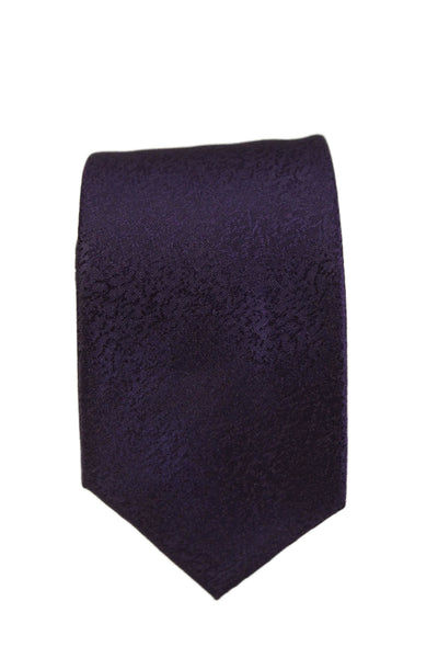 Calvin Klein Mens Classic Length Tie Dark Purple