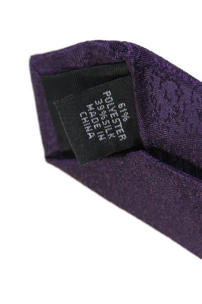 Calvin Klein Mens Flecked Classic Length Tie Dark Purple