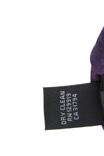 Calvin Klein Mens Flecked Classic Length Tie Dark Purple