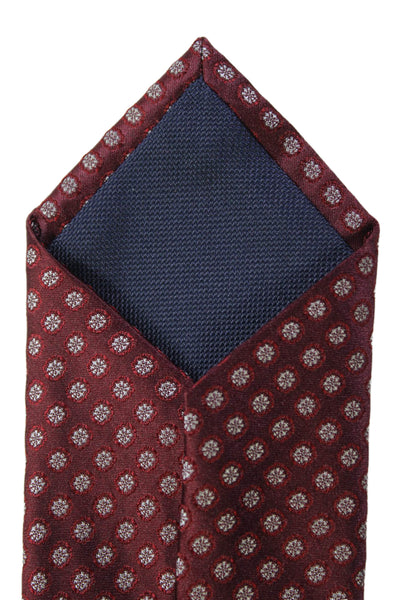 Michael Kors Mens Spotted Print Tie Dark Red