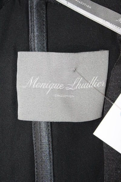 Monique Lhuillier Womens Sleeveless Sweetheart Jumpsuit Black Size XS
