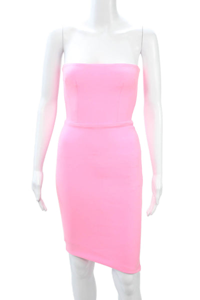 Alex Perry Womens Bodycon Pencil Dress Pink Sleeveless Polyester Size XS