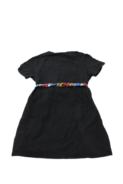 Sonia Rykiel Childrens Girls Short Sleeves Shirt Dress Black Size 12