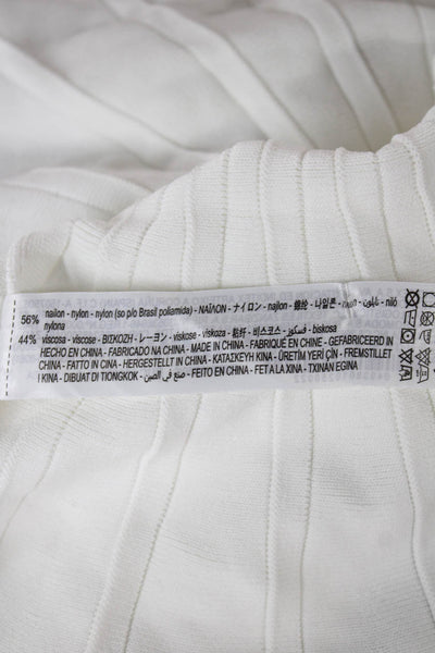 Zara Womens Mini Flare Skirt White Striped Size S