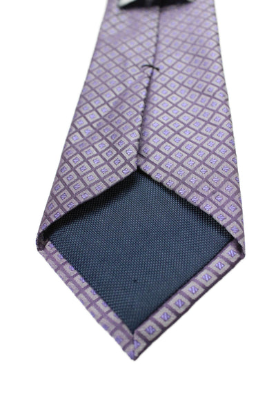 Michael Kors Mens Silk Geometric Print Classic Length Tie