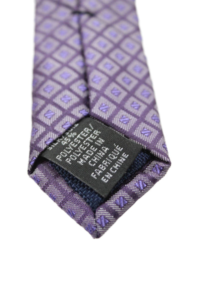 Michael Kors Mens Silk Geometric Print Classic Length Tie