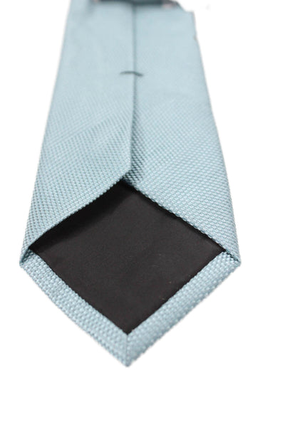 Calvin Klein Mens Classic Length Tie Light Blue