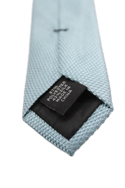 Calvin Klein Mens Classic Length Tie Light Blue