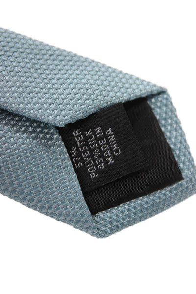 Calvin Klein Mens Classic Length Tie Light Blue