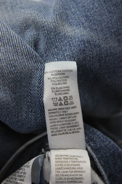 Lucky Brand Mens Cropped Straight Jeans Dark Blue Size 36