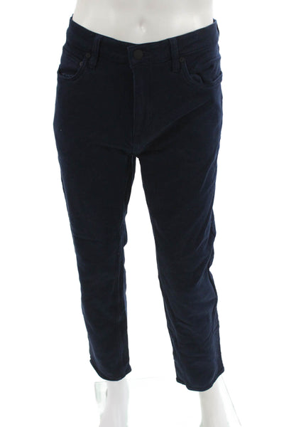 Banana Republic Mens Ankle Cropped Dark Blue Cotton Stretch Pants Size 34