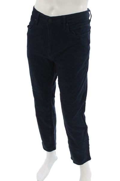 Banana Republic Mens Ankle Cropped Dark Blue Cotton Stretch Pants Size 34