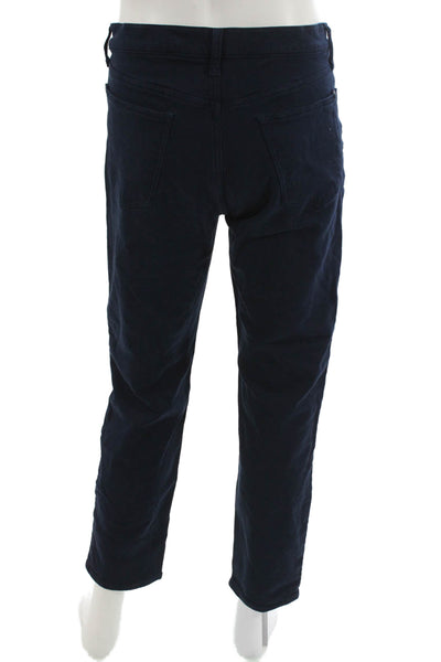 Banana Republic Mens Ankle Cropped Dark Blue Cotton Stretch Pants Size 34
