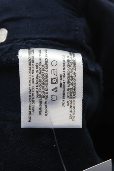 Banana Republic Mens Ankle Cropped Dark Blue Cotton Stretch Pants Size 34