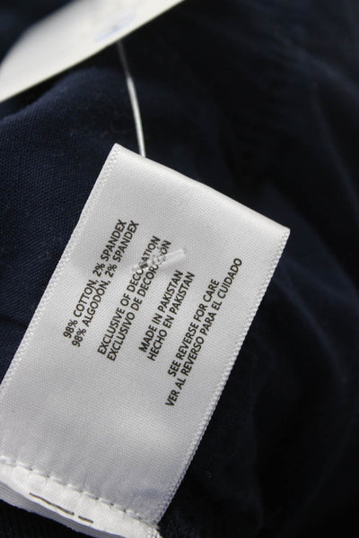 Banana Republic Mens Ankle Cropped Dark Blue Cotton Stretch Pants Size 34