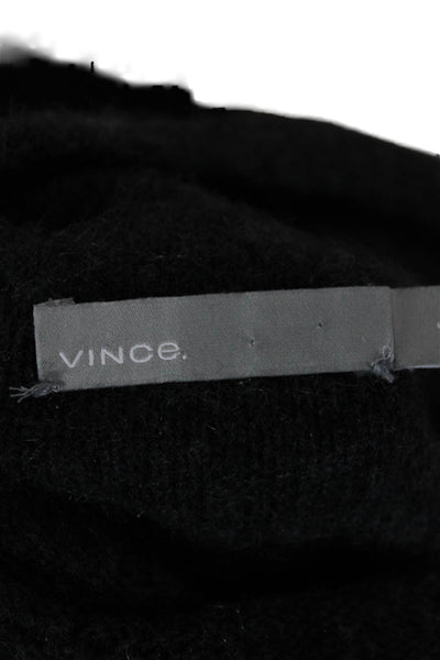 Vince Unisex Dark Gray Cashmere Pullover Mockneck Sweater Size S