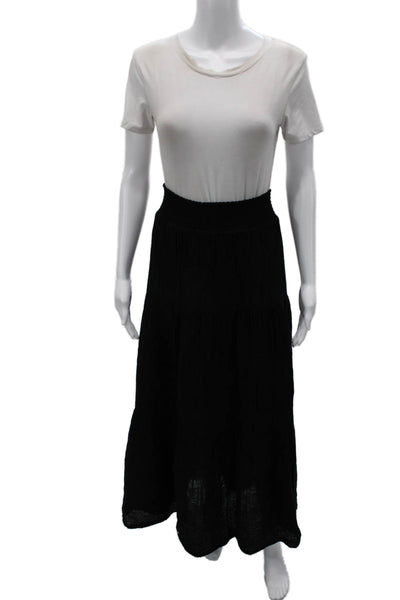 Michael Stars Women Black Maxi Skirt Sleeveless Long Solid Beach Size XS