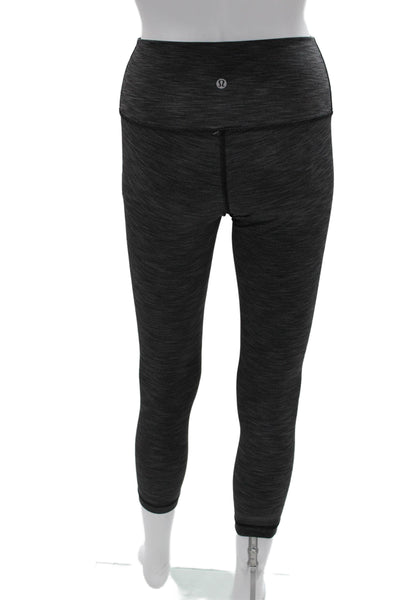 Lululemon Women Cropped Ankle Dark Gray Leggings Size 6