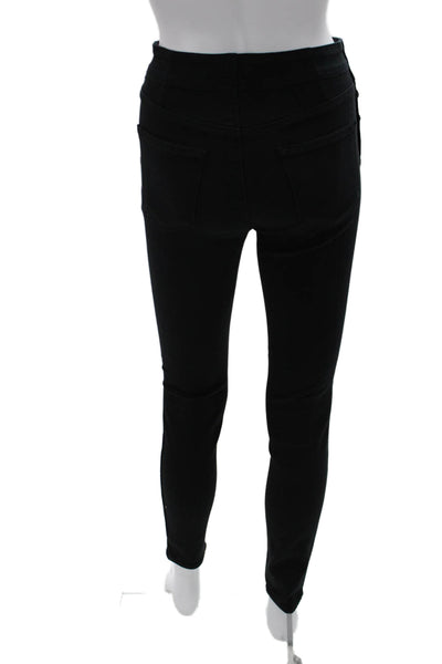 J Brand Womens Black High Waist Jeggings Button Fly Size 27