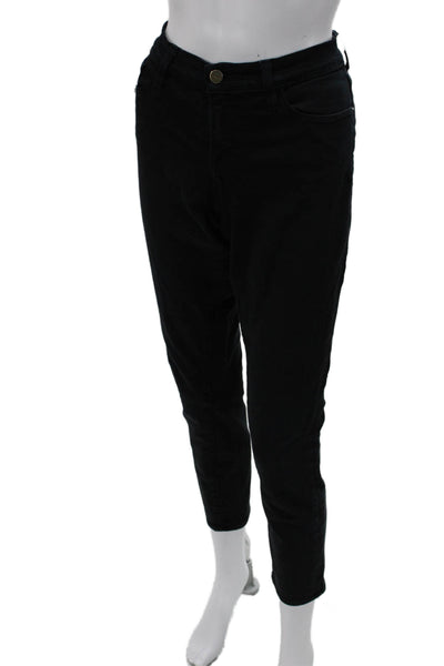 Frame Womens Ankle Cropped Jeans Black Mid Rise 26in Inseam Size 29