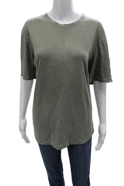 Buck Mason Unisex Basic Green Supima Short Sleeve T-Shirt Size XL