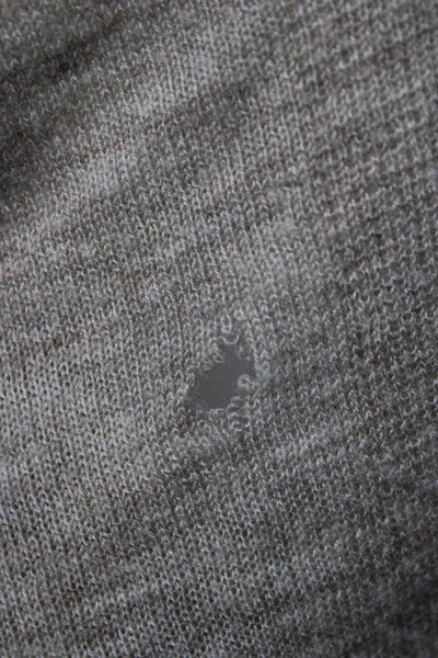 Vince Unisex Beige V Neck Cashmere Wool Pullover Sweater Long Sleeve Size M
