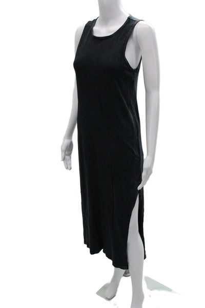 Beyond Yoga Women Black Cotton Tank Dress Sleeveless Mid Calf Size XS