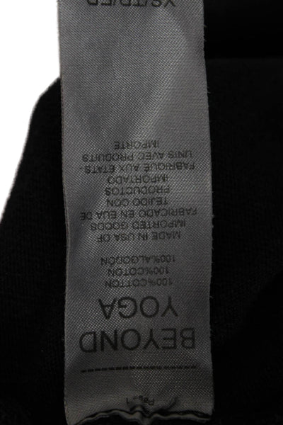 Beyond Yoga Women Black Cotton Tank Dress Sleeveless Mid Calf Size XS