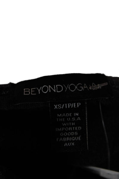 Beyond Yoga Women Black Cotton Tank Dress Sleeveless Mid Calf Size XS