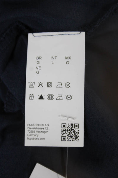 Boss Hugo Boss Mens Dark Blue Cotton Graphic Crewneck T-Shirt Size L