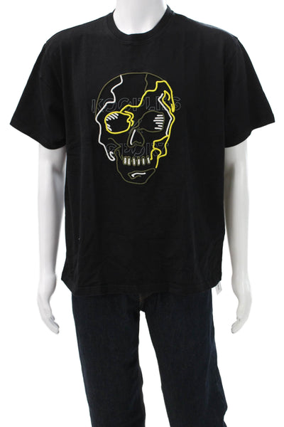 The Kooples Mens Skull Graphic Crew Neck Cotton T-Shirt Short Sleeve Size XL