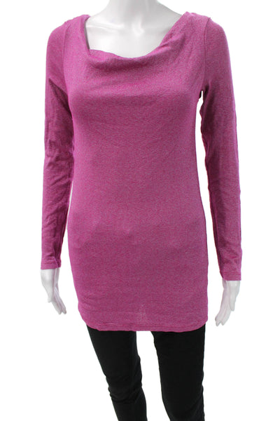 Michael Stars Womens Tunic Maternity Long Sleeve Pink Size M