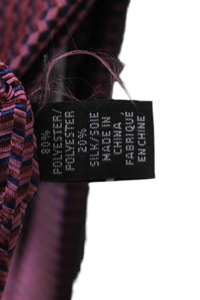 Michael Kors Mens Satin Geometric Print Tie Red