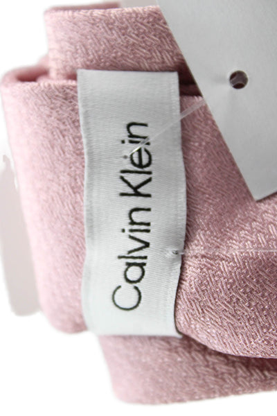 Calvin Klein Mens Satin Classic Length Tie Light Pink