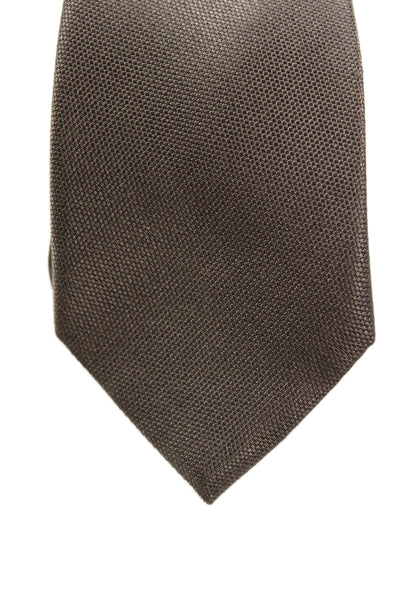 Calvin Klein Mens Satin Classic Length Tie Gray