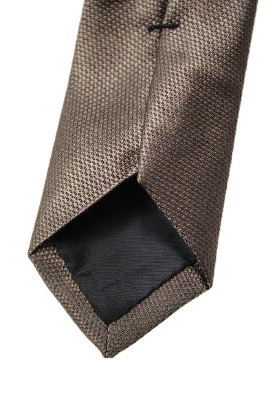 Calvin Klein Mens Satin Classic Length Tie Gray