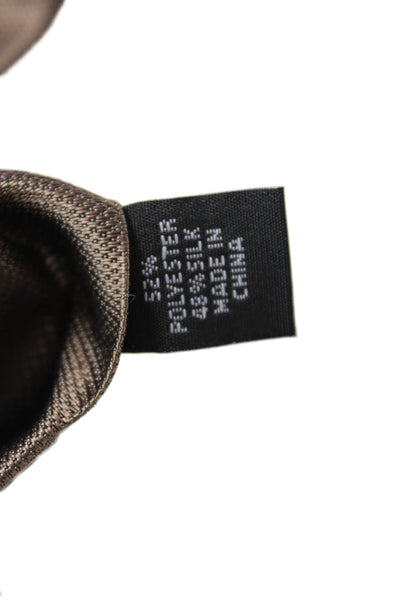 Calvin Klein Mens Satin Classic Length Tie Brown