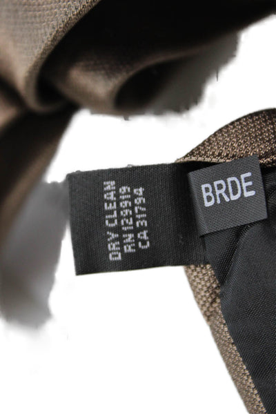 Calvin Klein Mens Satin Classic Length Tie Brown