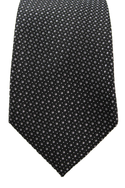Michael Kors Mens Silk Spotted Geometric Print Tie Black