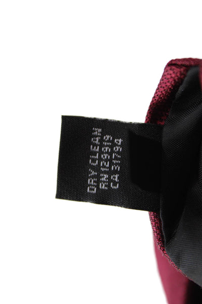 Calvin Klein Mens Satin Classic Length Tie Solid Red