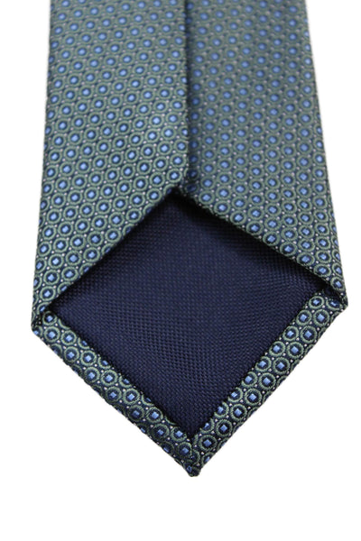 Michael Kors Mens Micro Geometric Pattern Tie Blue
