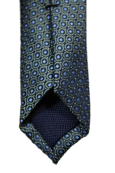 Michael Kors Mens Micro Geometric Pattern Tie Blue